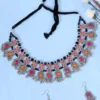 Oxidized Afgan style Choker with Earring set