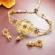 Brass, Copper Gold-plated Multicolor Jewel Set