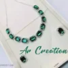 Anuttam's kundan and crystal necklace choker set for women